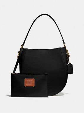 ‼️Coach Black Leather Maddy Hobo Shoulder Bag Crossbody Bag